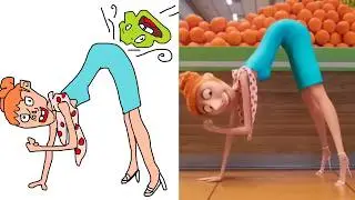 Despicable Me 4 Best Scenes   Funny Drawing Meme