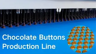 How Chocolate Buttons Are Made | Automatic Chocolate Button Production Line | SINOFUDE Factory