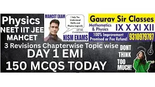IIT JEE NEET 2026 Chapterwise Topic wise Physics class 1