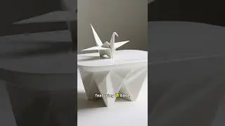 🦢 This Origami Crane Table Will Fold Your Mind! Minimalist Art Meets Functionality ✨