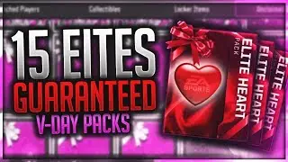 15 GUARANTEED ELITES IN PACKS! Valentine's Day Pack Opening | Madden Mobile 18