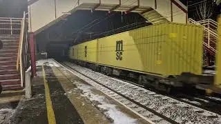 GBRF Class 66 66309 (Charley Wallace) Crawling Through Cramlington Station With A Strange 1 Tone