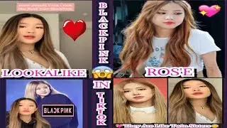 BLACKPINK ROSE LOOKALIKE IN TIKTOK😊💖