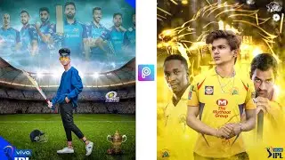 IPL Photo Editing 2021 || Picsart IPL Mumbai Indians ( MI ) Photo Editing in Hindi - CS EDITZ