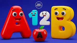 🎶 Learning Educational Videos For Toddlers 3 Years Old | ABC and 123 Learning Videos 🌈 | A for Apple