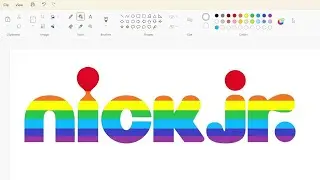 How to draw a colorful Nick Jr. logo using MS Paint | How to draw on your computer