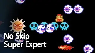 No-Skip Super Expert 56: Mysterious pattern or just nonsense? (Super Mario Maker 2)