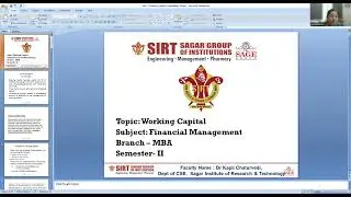 Topic -Concept of Working Capital and its types, Financial Management, MBA II SEMESTER