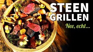 Prehistorische BBQ? Steengrillen met diamanthaas & kreeft!