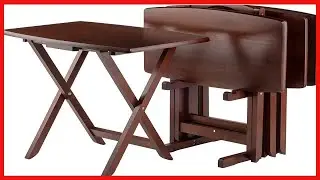 Winsome Oversize Snack Table Set, Walnut