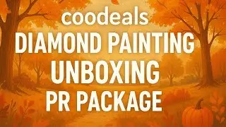 Распаковка PR-пакета Coodeals 🍂 Раскрытие алмазных картин