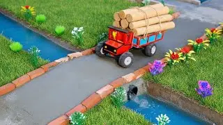 Mini Bridge & Road Construction: Building a Strong River Crossing @StrongCreator1 