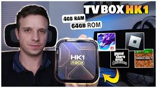 TV BOX HK1 MEGA TESTE EM JOGOS (4GB 64ROM)