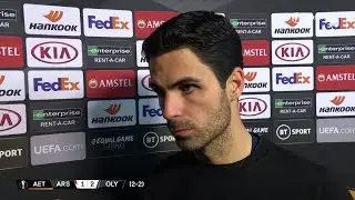 Arteta reflects on Arsenal crashing out of Europa League