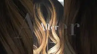 Balayage Haney hair color form intense dark base. We use cone italian technique.