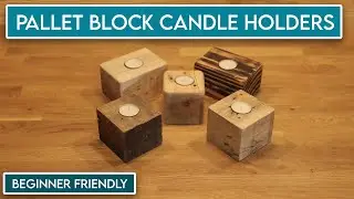 DIY Pallet Block Tea Light Candle Holders