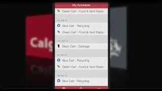 Waste Cart Collection Day App - Report to Calgarians