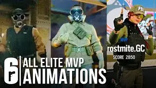 Rainbow Six Siege - ALL ELITE SKINS MVP ANIMATION + ASH, THATCHER, FUZE (All Leaked Victory Pose)