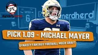Michael Mayer | Superflex TE Premium Dynasty Fantasy Football Mock Draft | NFL Draft 2023