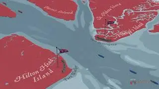 Battle Of Port Royal US Civil War- Port Royal Sound, SC Hilton Head Island, SC- Mitchelville, SC