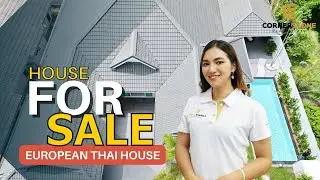 House for Sale in European Thai House,  Family Home with Private Pool and Complete Furnishings