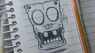 How to draw SpongeBob SquarePants easily and quickly. 