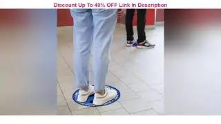 Top Rated Social Distancing Removable Floor Decals - 30 Pack 8 Inch Waterproof Safe Distance Sticke