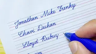 How to Write Your Name in Cursive Writing
