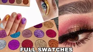 BEAUTY GLAZED FULL SWATCHES-  PRESSED GLITTER |~ JANEJO