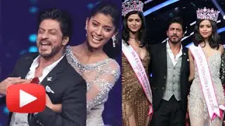 CANDID MOMENTS : SRK, Jacqueline,Varun Dhawan At Femina Miss India 2016