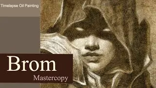 Timelapse Oil Painting: Brom Oil Sketch