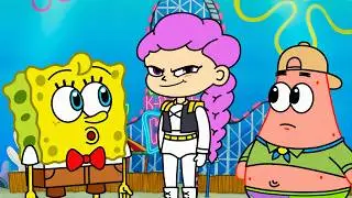 SpongeBob & Patrick at KPOP Demons Hunters Amusement Park!