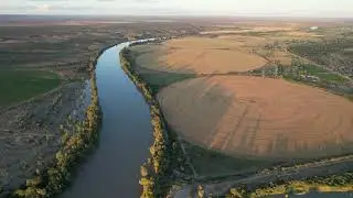 Floodwater on Vaal river  in Douglas and the Confluence.