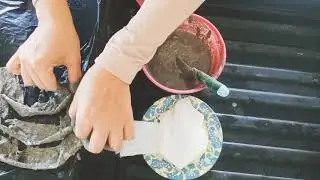 Fabric manipulation - Cotton and cement