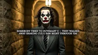 SOMEBODY TRIED TO OUTSMART U — THEY WALKED AWAY SHAKING CUZ U SAW RIGHT THROUGH ‘EM | JOKER SPEECH