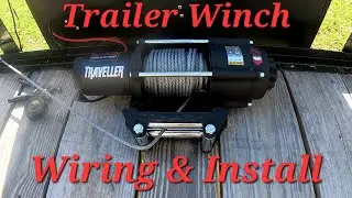 How to mount a winch! NEW Traveller and toolbox on my Big Tex 20 foot Trailer.