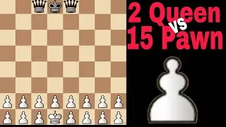 👑 2 Queens vs 15 Pawns – Royal Power vs Army Swarm!