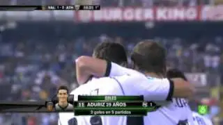 Gol Aduriz - Valencia 2 - 1 Athletic de Bilbao