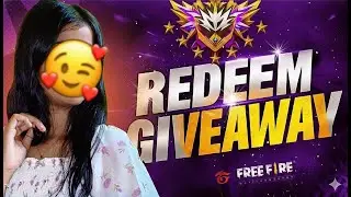 FREE FIRE LIVE GIVEAWAY CUSTOM ROOM 😍| FF LIVE REDEEM CODE GIVEAWAY WITH CUTE GIRL |CUTE PARI GAMING