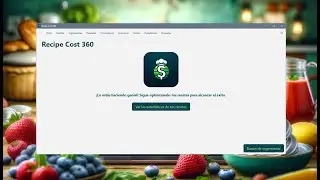 Domina el presupuesto de tu cocina en 5 minutos con Recipe Cost 360