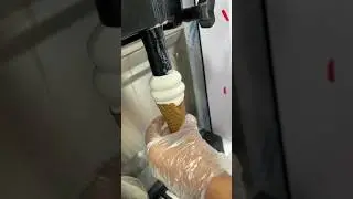 Vanilla soft Serve Cone Ice Cream |Fresh Creamy Cone Ice Cream #streetfood #icecream #shorts