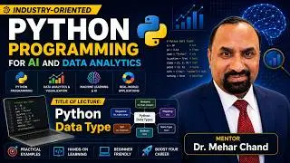 Lecture-2: Python Data Types | Python | Data Science | AI | ML | DL | MTTF |