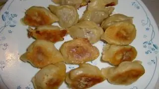 Fried dumplings,  pot stickers, yaki gyoza , 教做三鮮鍋貼