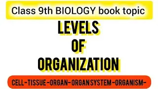 class 9th_biology -level of organization in Urdu/hindi | complete topic #class9thbiology