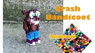 3D perler beads hama beads nabbi beads Crash Bandicoot assembly