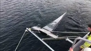First trial of the Manta net