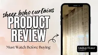 Boho Linen Sheer Curtains Review | NICETOWN Taupe Window Drapes