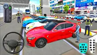 New Mercedes Red Bus vs Bullet Train Crash Test🚄🚘 3D Driving Class 2025 - Android Gameplay🎮 Ep:147