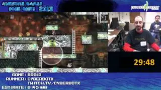 Braid Speed Run (0:40:34) *Live at Awesome Games Done Quick 2013* [PC]