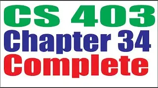 CS403 Lecture34 Complete Virtual University